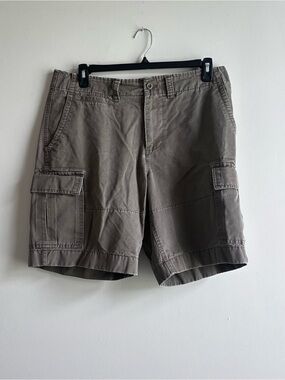 90s GAP Men's Cargo Shorts - Gray/Green